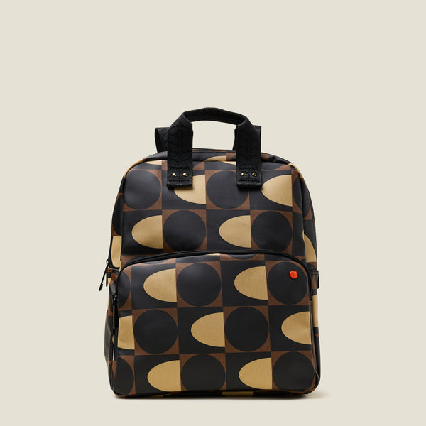 Orla Kiely Lotta Backpack - Spot Square Mocha