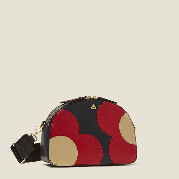 Orla Kiely Luna Crossbody - Spot Flower Navy