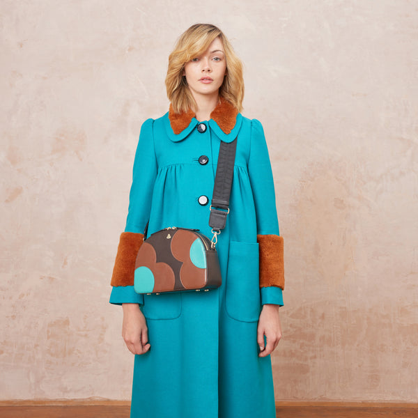 Orla Kiely Luna Crossbody - Spot Flower Walnut