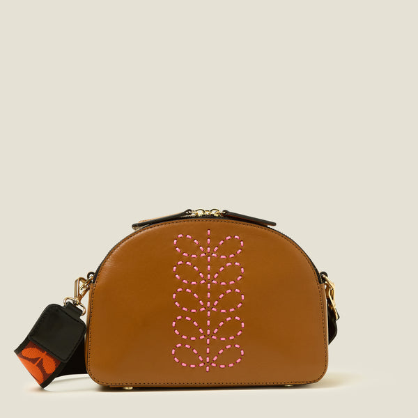 orla kiely Luna Crossbody - Whipstitch Stem Tan