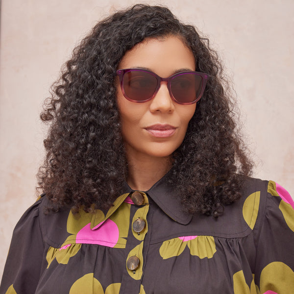 Orla Kiely Magnolia Sunglasses - Magenta