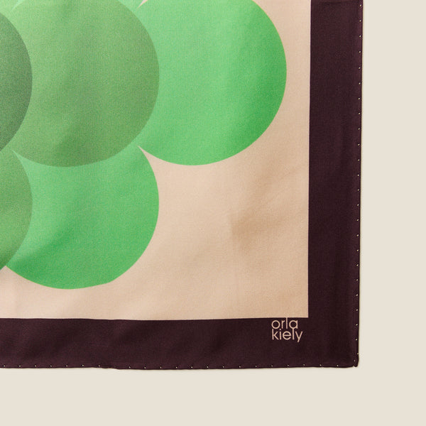 Orla Kiely Medium Silk Scarf - Flower Haze