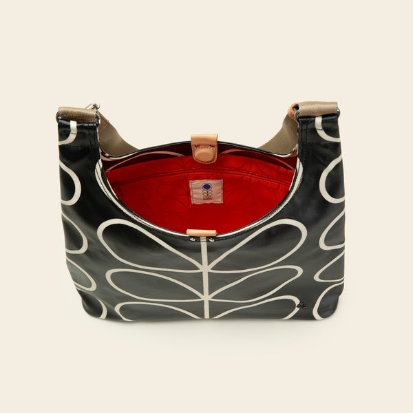 Orla Kiely Midi Crossbody - Linear Stem Liquorice