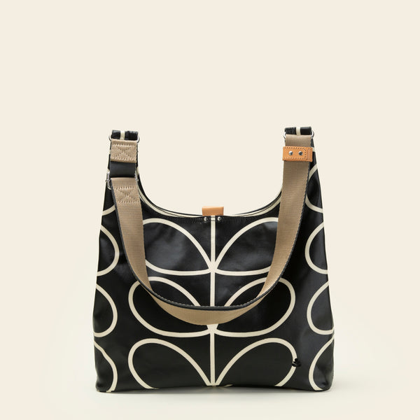 orla kiely Midi Crossbody - Linear Stem Liquorice