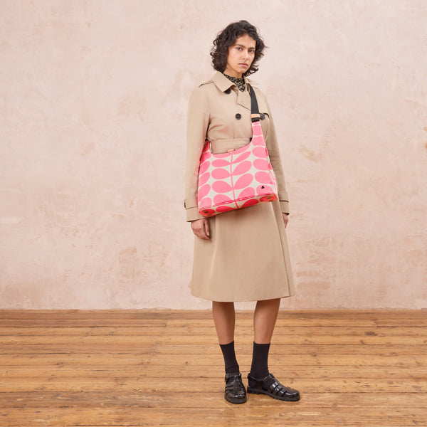 Orla Kiely Midi Crossbody - Neon Pink