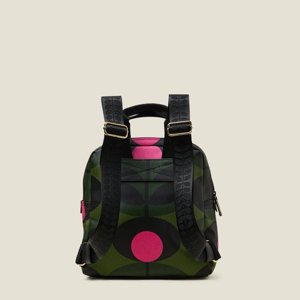 Orla Kiely Mini Lotta Backpack - Oval Stem Forest