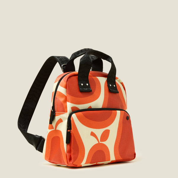 Orla Kiely Mini Lotta Backpack - Pear Tomato