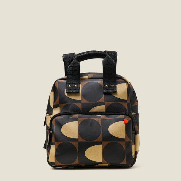 orla kiely Mini Lotta Backpack - Spot Square Mocha