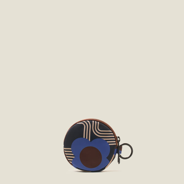 Orla Kiely Pi Coin Purse - Electric Flora Cobalt