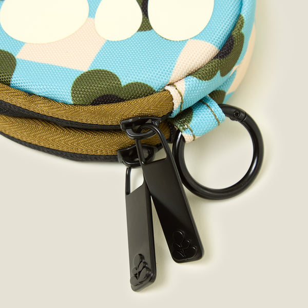 Orla Kiely Pi Coin Purse - Flower Check Ziggurat