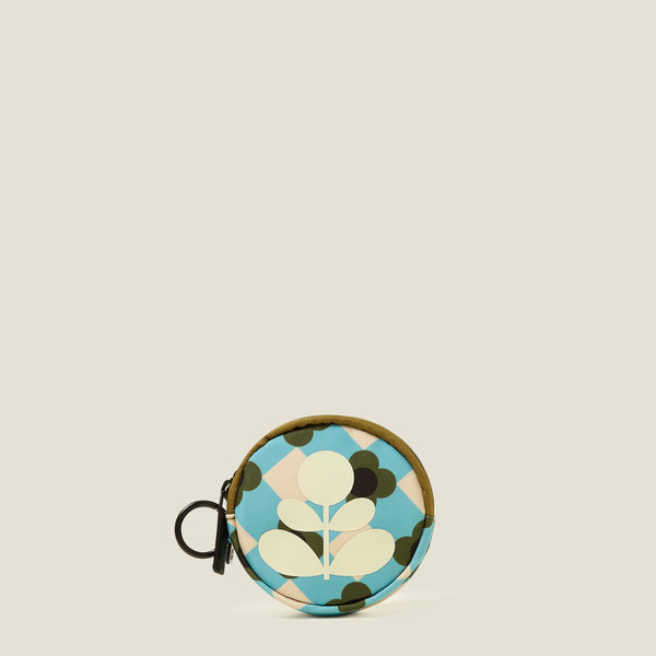 orla kiely Pi Coin Purse - Flower Check Ziggurat