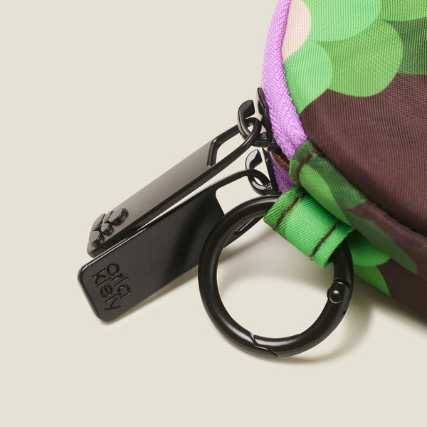 Orla Kiely Pi Coin Purse - Flower Haze Neon Green