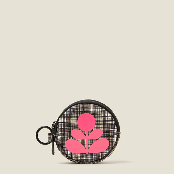 orla kiely Pi Coin Purse - Scribble Print Black