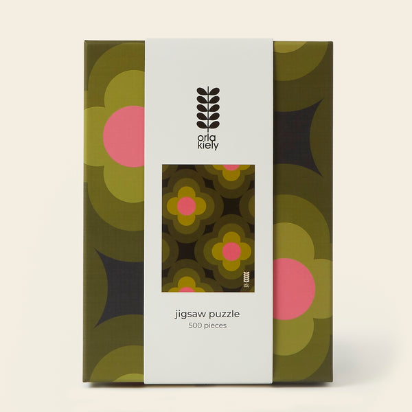 orla kiely Radial Flower Jigsaw Puzzle