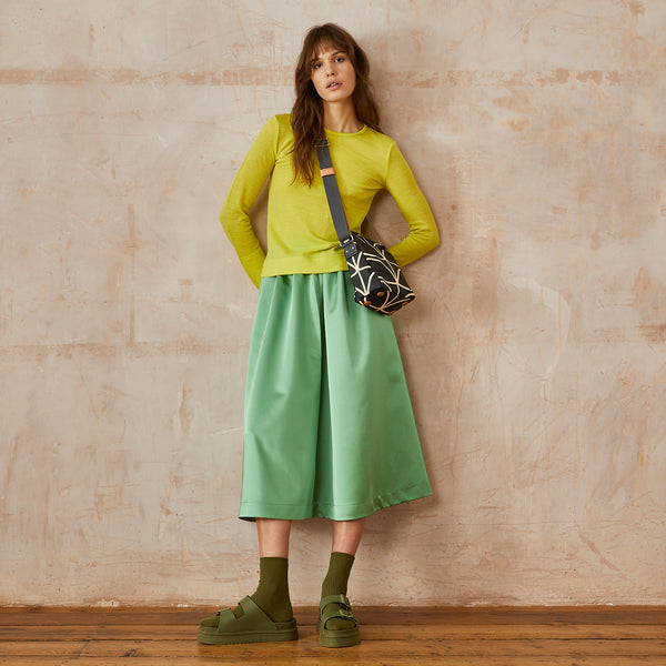 Orla Kiely Ranger Crossbody - Linear Stem Liquorice