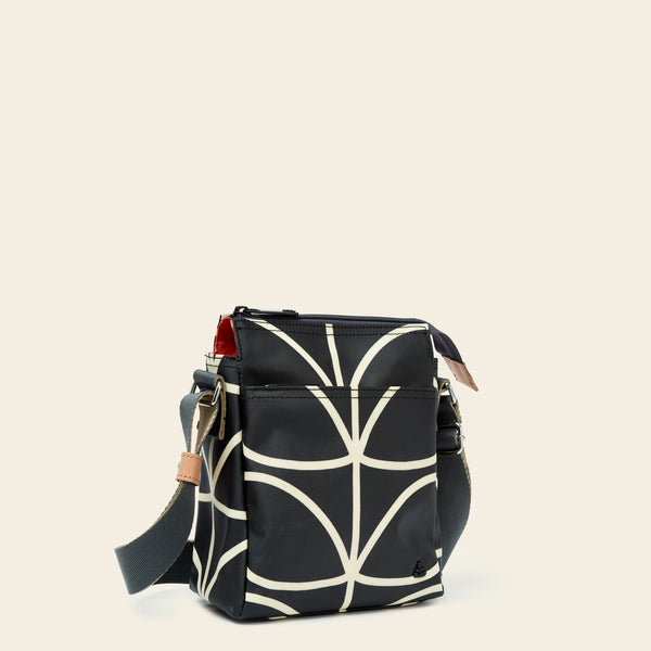 Orla Kiely Ranger Crossbody - Linear Stem Liquorice