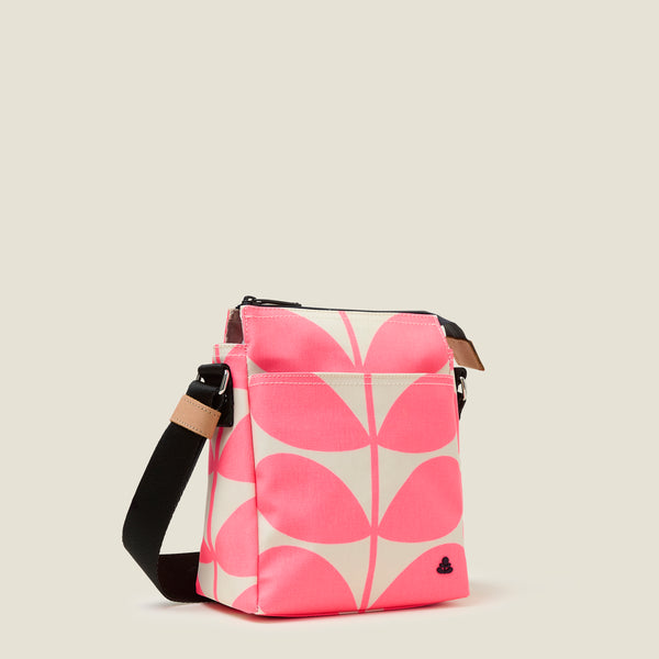 Orla Kiely Ranger Crossbody - Solid Stem Neon Pink