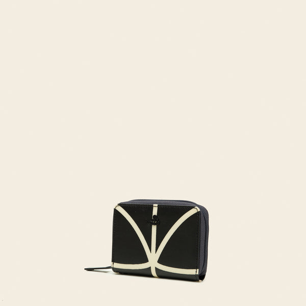 Orla Kiely Remember Me Purse - Linear Stem Liquorice