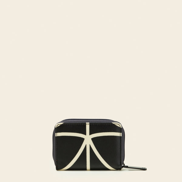 Orla Kiely Remember Me Purse - Linear Stem Liquorice