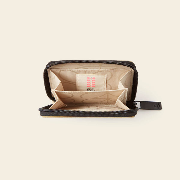 Orla Kiely Remember Me Purse - Solid Stem Oatmeal