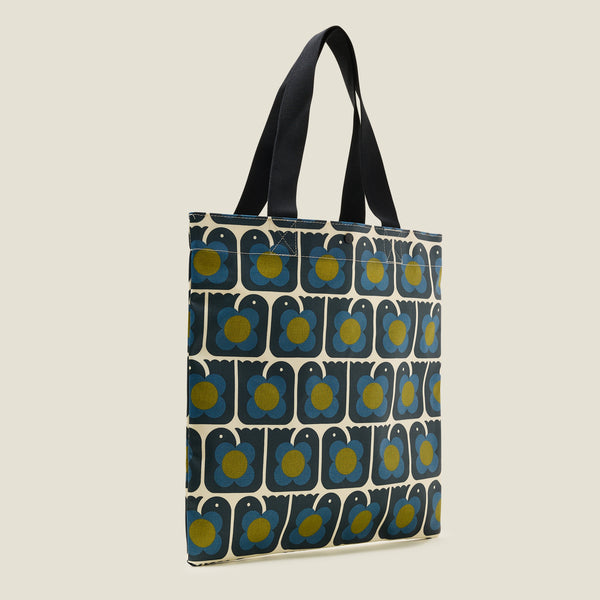 Orla Kiely Rollaway Book Bag - Love Birds Navy