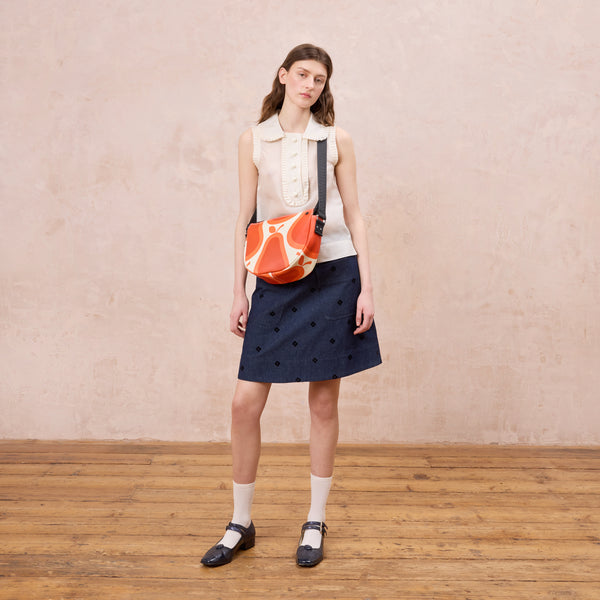 Orla Kiely Rounder Crossbody - Pear Tomato