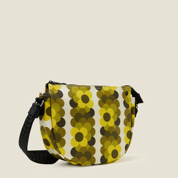 Orla Kiely Rounder Crossbody - Retro Flower Yellow