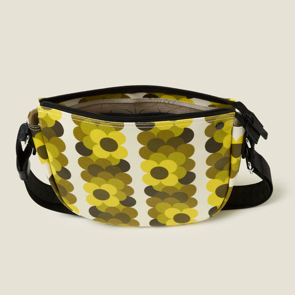 Orla Kiely Rounder Crossbody - Retro Flower Yellow