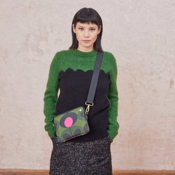 orla kiely Slim Crossbody Bag - Oval Stem Forest