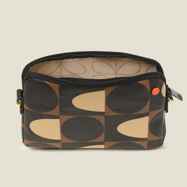 Orla Kiely Slim Crossbody Bag - Spot Square Mocha
