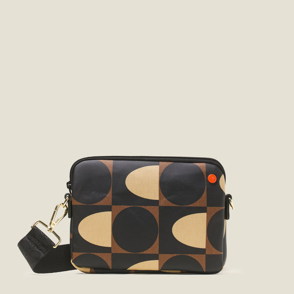 orla kiely Slim Crossbody Bag - Spot Square Mocha