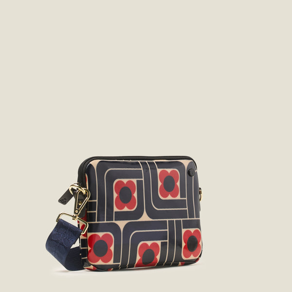 Orla Kiely Slim Crossbody - Woodblock Ink