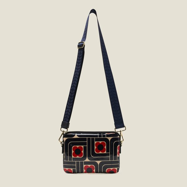 Orla Kiely Slim Crossbody - Woodblock Ink