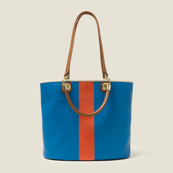 Orla Kiely Smile Tote - Colour Block True Blue