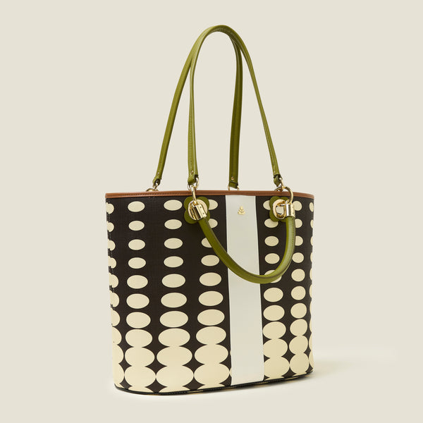Orla Kiely Smile Tote - Optical Oval Mocha