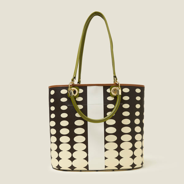 Orla Kiely Smile Tote - Optical Oval Mocha