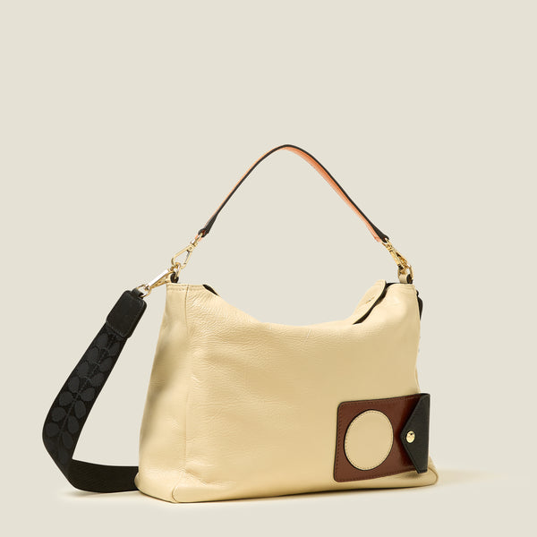 Orla Kiely Softie Shoulder Bag - OK Applique Cream