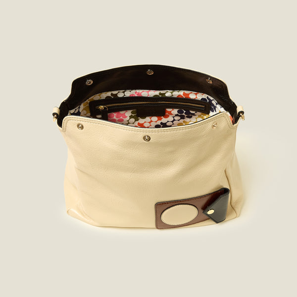 Orla Kiely Softie Shoulder Bag - OK Applique Cream