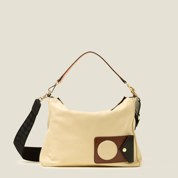 orla kiely Softie Shoulder Bag - OK Applique Cream