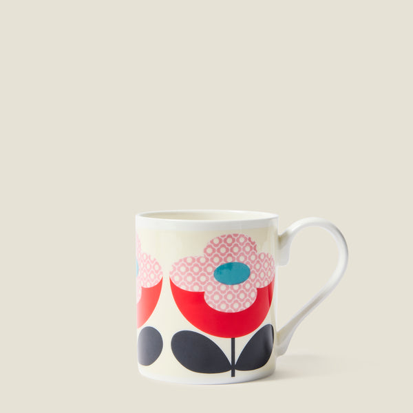 Orla Kiely Standard Mug Set Of 2 - Buttercup Stem