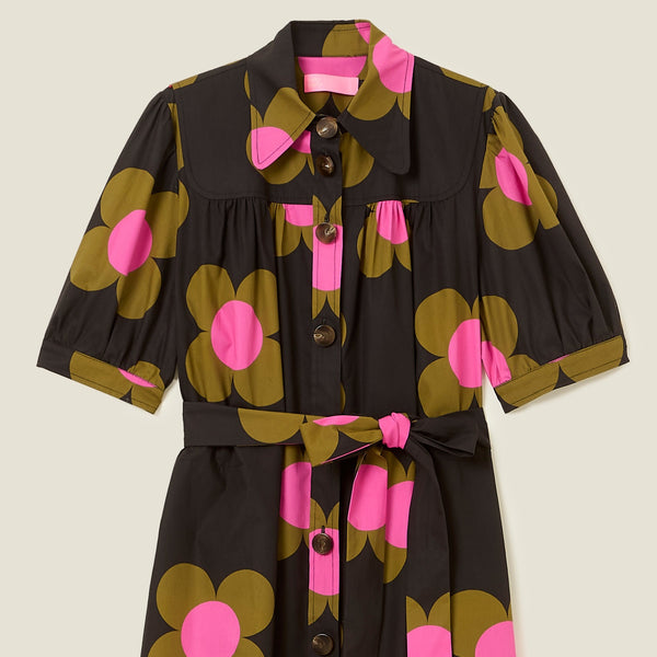 Orla Kiely The Anna Shirt Dress - Giant Flower Spot
