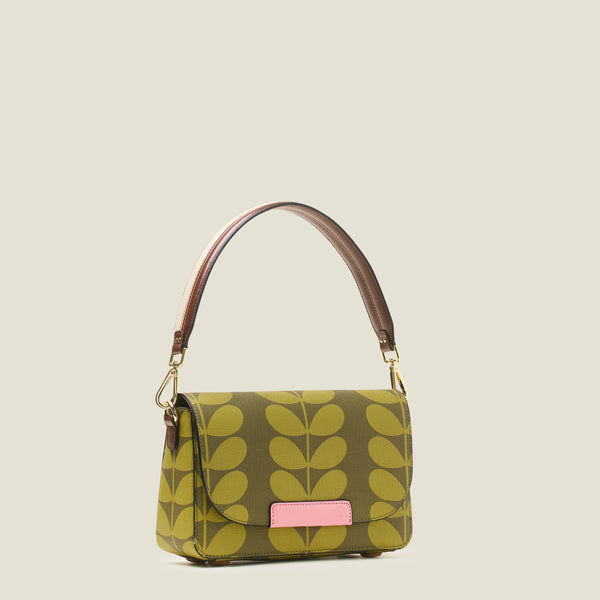 Orla Kiely Vera Crossbody Bag - Solid Stem Olive