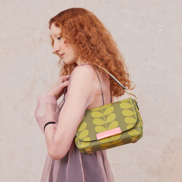 orla kiely Vera Crossbody Bag - Solid Stem Olive