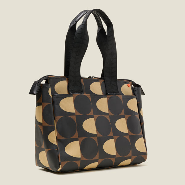 Orla Kiely Walker Tote Bag - Spot Square Mocha