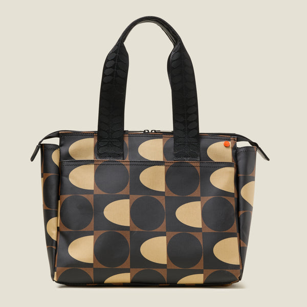 orla kiely Walker Tote Bag - Spot Square Mocha
