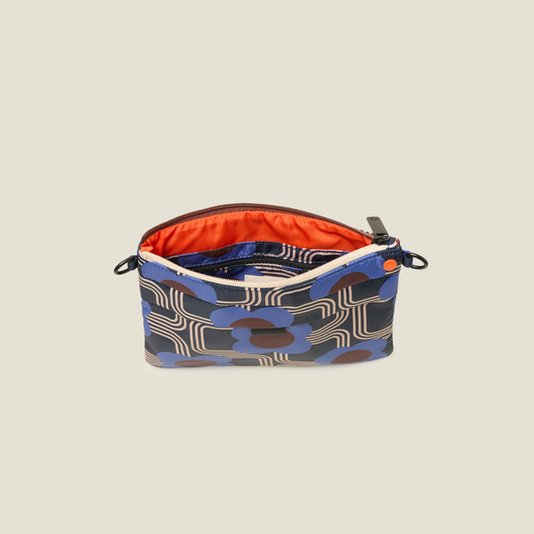 Orla Kiely Quadrant Crossbody - Electric Flora Cobalt