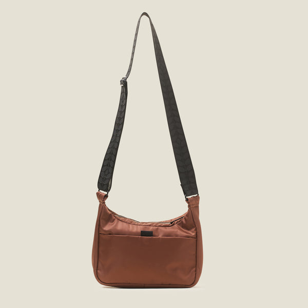 Orla Kiely Ratio Small Hobo Bag - Colourblock Chestnut