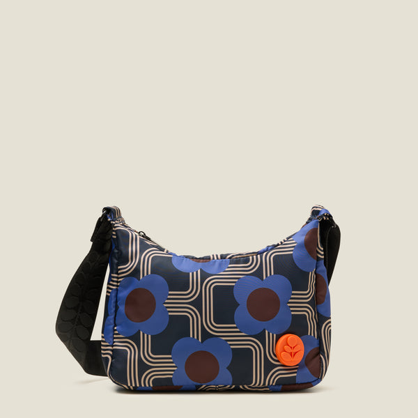 orla kiely Ratio Small Hobo Bag - Electric Flora Cobalt