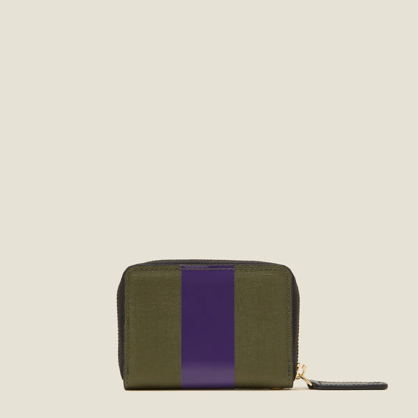 Orla Kiely Remember Me Purse - Shiny Stripe Spruce Purple