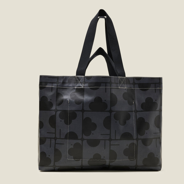 Orla Kiely Roll Out Large Tote - Elephant Maze Charcoal